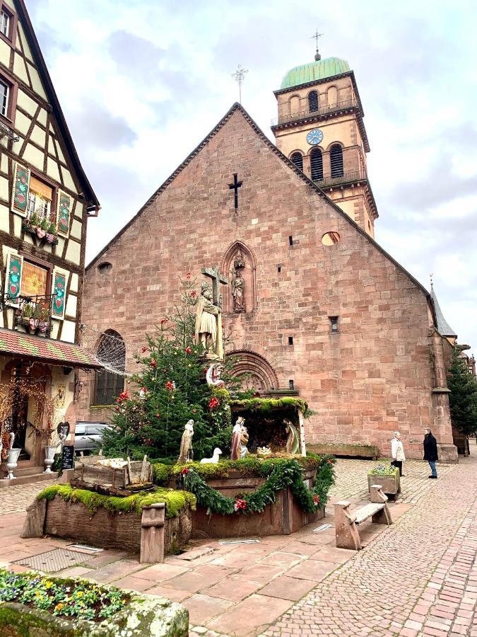 Gite "La Maison Jaune" A Kaysersberg Avec Garage Exterior foto