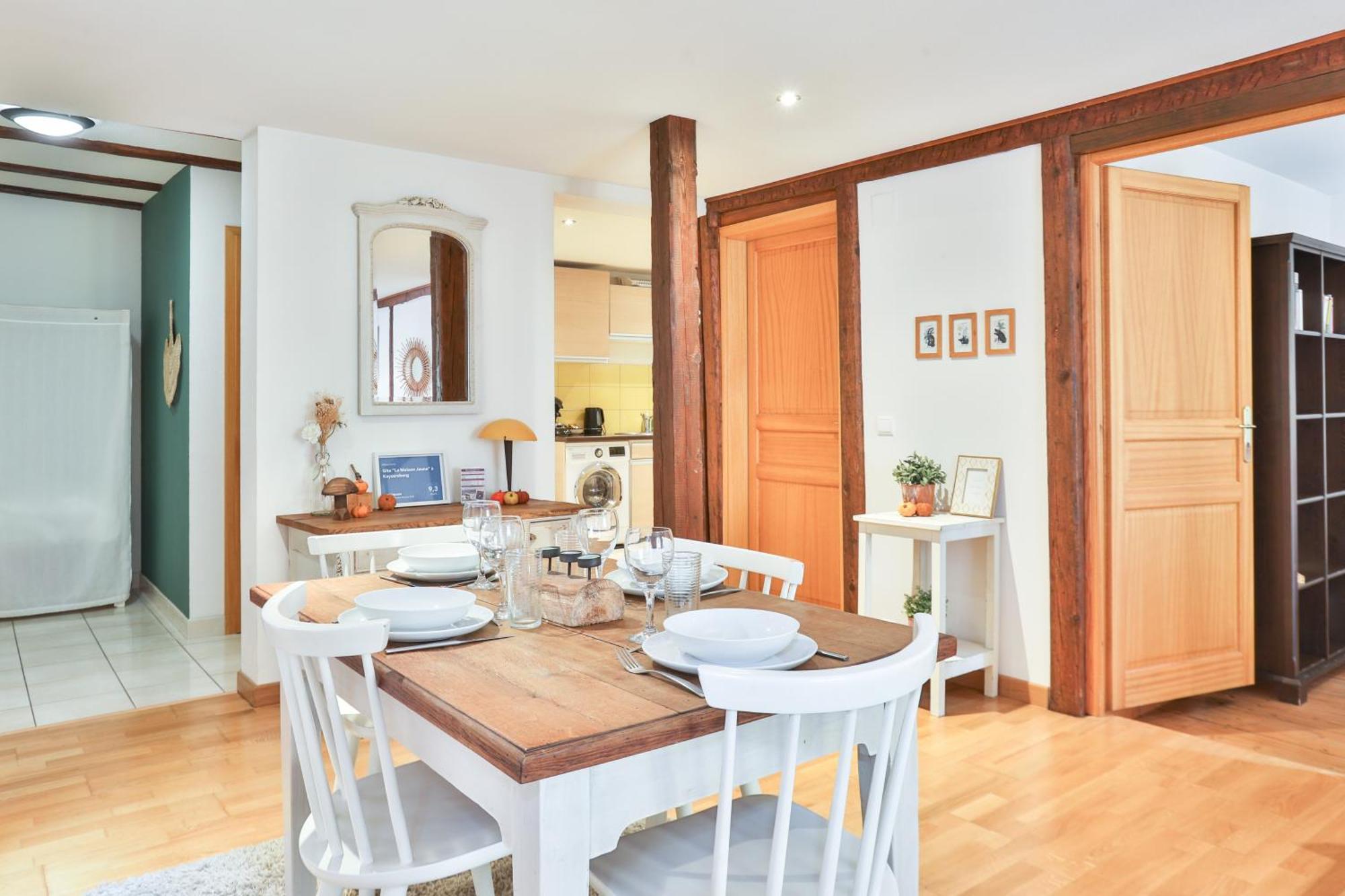 Gite "La Maison Jaune" A Kaysersberg Avec Garage Exterior foto