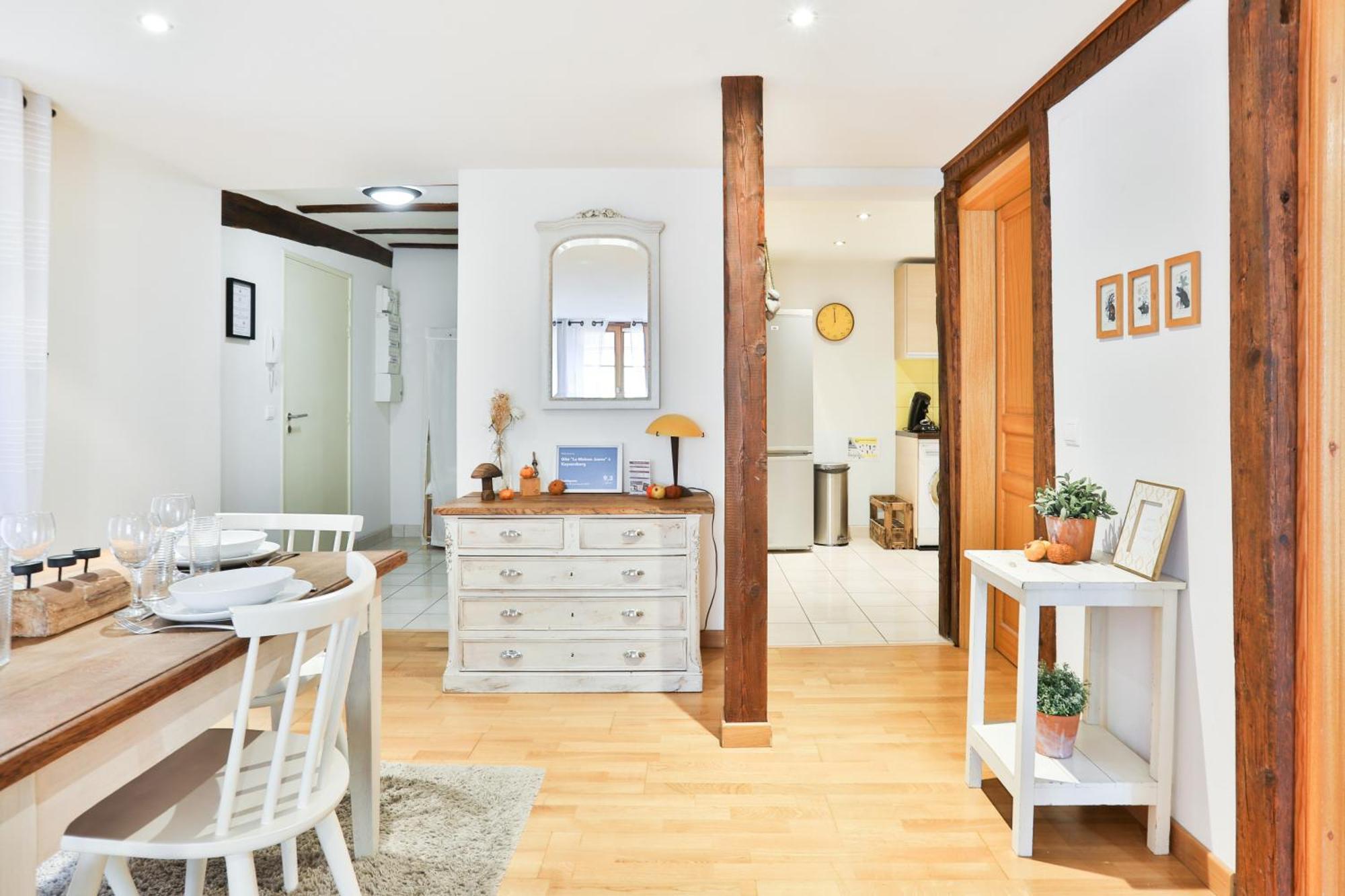 Gite "La Maison Jaune" A Kaysersberg Avec Garage Exterior foto